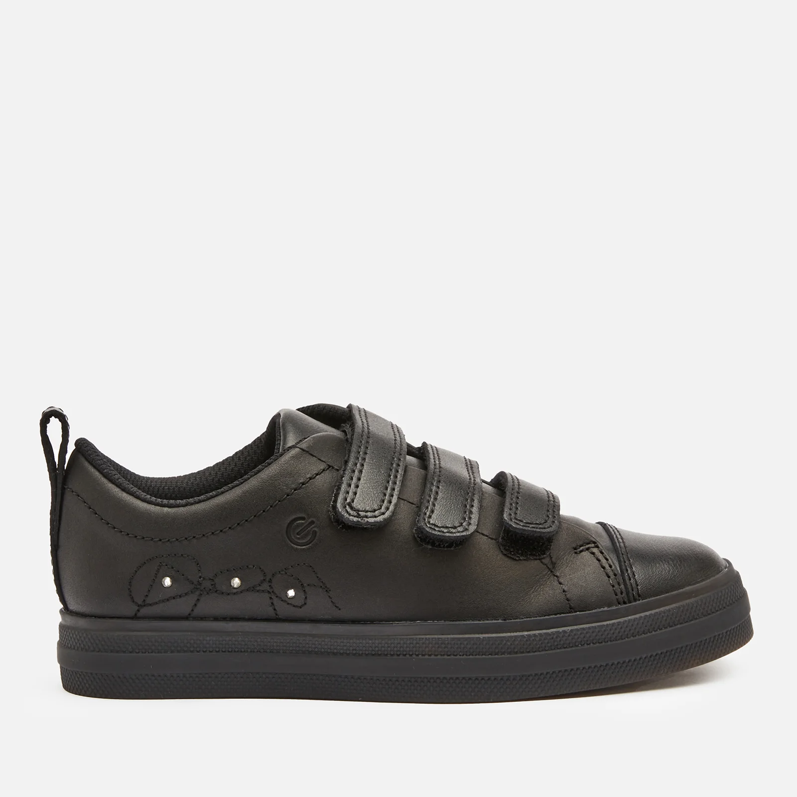 Clarks Flare Bright Kids' School Shoes - Black Leather | Allsole